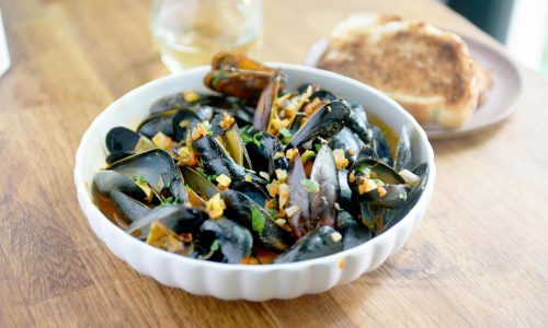 Gretchen’s table: Steamed mussels get bite from ‘nduja, a soft and spicy sausage from Southern Italy