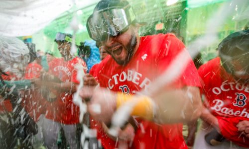 Champagne, cigars and no shirts: Inside the Red Sox clubhouse celebration