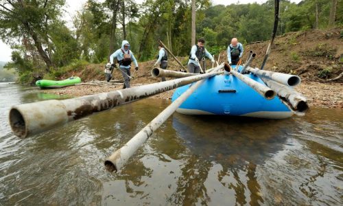 On North Carolina’s rivers and streams, the cleanup of Helene’s fury seems never-ending