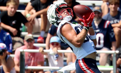 Patriots’ ‘special’ veteran receiver bonding with ‘relentless’ rookie