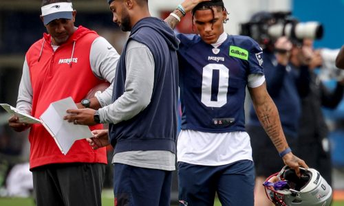 Patriots-Panthers injury report: Christian Gonzalez limited, Tetairoa McMillan absent