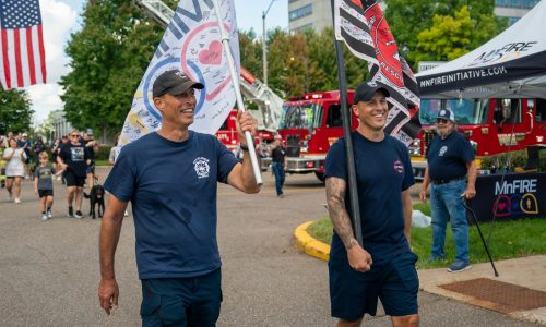Why did two firefighters walk from Duluth to St. Paul? This is their story.