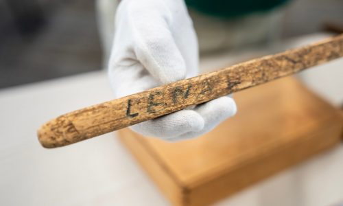 Leapin’ Lena’s stick is now a part of Stillwater history
