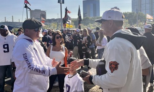 J.J. McCarthy’s family and friends flood tailgate lot ahead of NFL debut