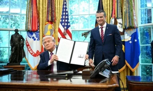 Trump Signs Order Renaming Department of Defense as Department of War