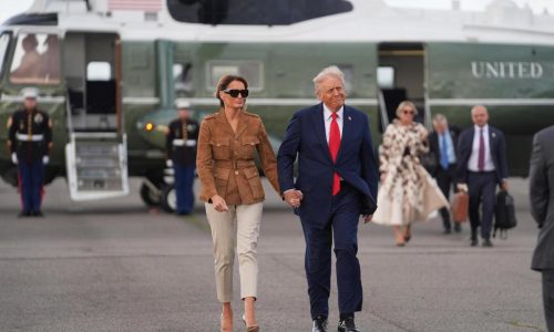 Man charged with shining laser pointer at Marine One with Trump aboard