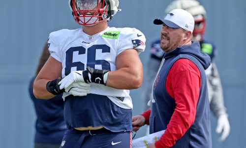 Patriots LT Will Campbell suffers new injury Thursday, Christian Gonzalez sits