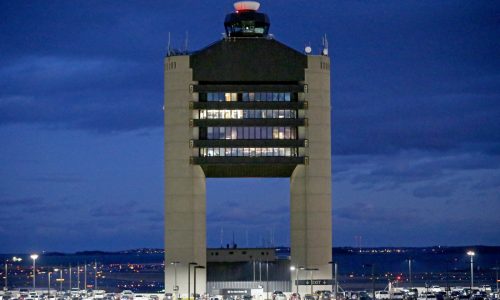 Swiss Air flight out of Logan in Boston slams on the brakes