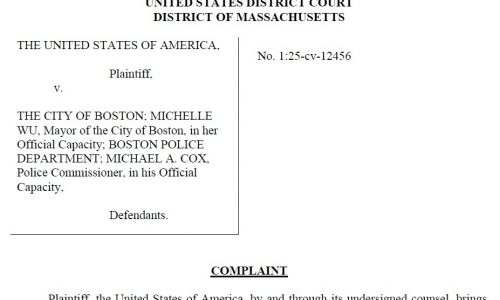 Full text: USA vs. City of Boston ‘sanctuary city’ Trust Act lawsuit