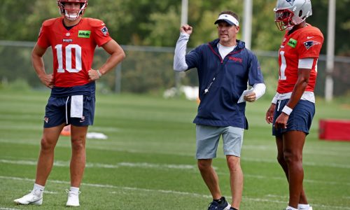 Why Josh McDaniels has ‘high’ expectations for Drake Maye in 2025