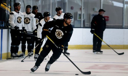 Bruins notebook: Pavel Zacha looking for bounce-back season