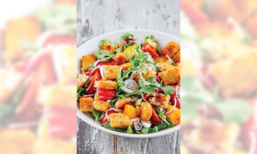 A recipe for Fish Stick Panzanella from ‘The Blue Food Cookbook’ elevates a frozen staple