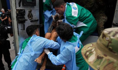 Huge Brazilian raid on Rio gang leaves at least 60 people dead and 81 under arrest