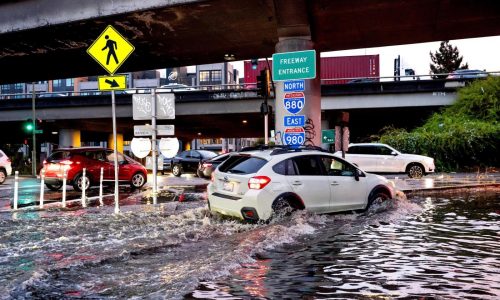 Rare October storm brings heavy rain and possible mudslides to Southern California