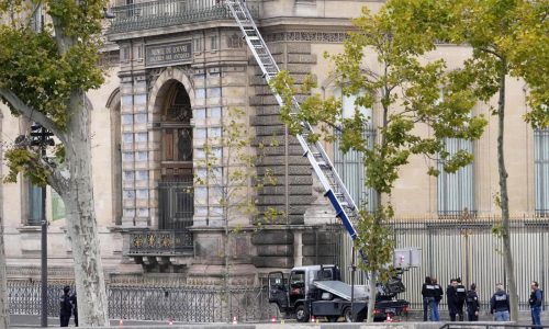 How a German freight lift became an unexpected social media star in the Louvre heist