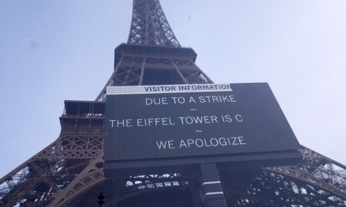 Eiffel Tower closed as nationwide strikes held across France against austerity