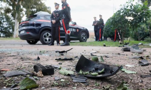 Italy’s anti-Mafia police investigate after a journalist’s car explodes