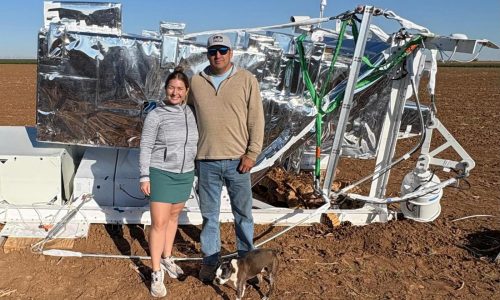She saw a car-sized object above a Texas farm and found a wayward hunk of NASA equipment