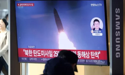 North Korea Test-Fires Ballistic Missiles Ahead of Trump’s Asia Tour