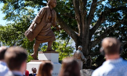 Rosa Parks and Helen Keller statues unveiled at the Alabama Capitol