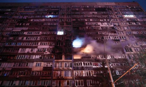 Russian strikes wound at least 20 in Ukraine’s capital as child is killed in separate attack