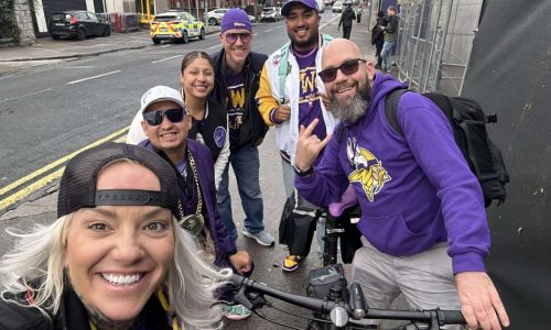 Why this Vikings fan is biking nearly 400 miles from Dublin to London