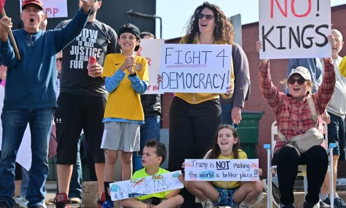 ‘Everybody is frustrated’: ‘No Kings’ protest in St. Paul draws hundreds