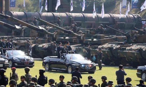 South Korea’s president calls for more self-reliant military as questions arise about US commitment