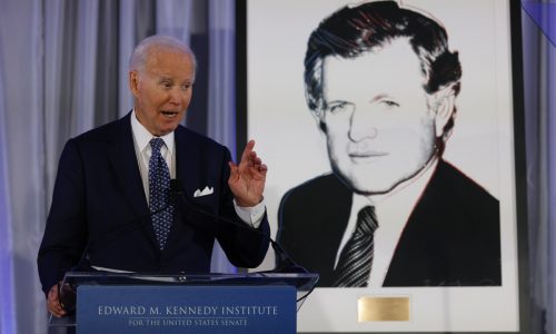 Biden honored at Kennedy Institute in Boston