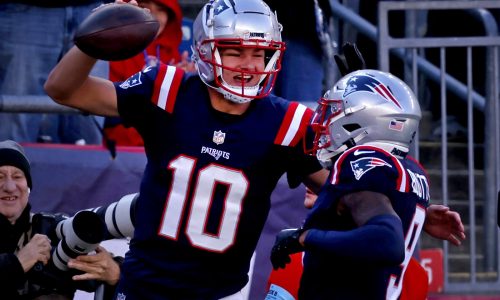 Patriots’ Drake Maye, Kayshon Boutte mastering their chemistry
