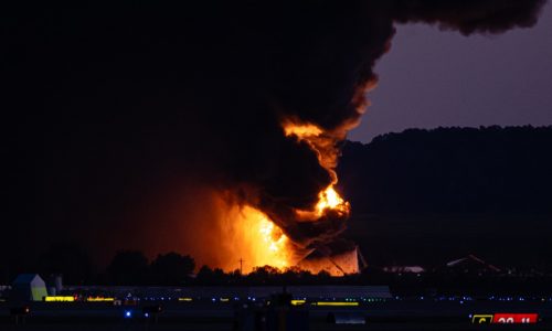UPS plane crashes on takeoff from Louisville, Kentucky, airport, igniting huge fire on ground