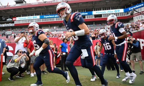 Patriots QB Drake Maye has idea on how to improve in rainy conditions