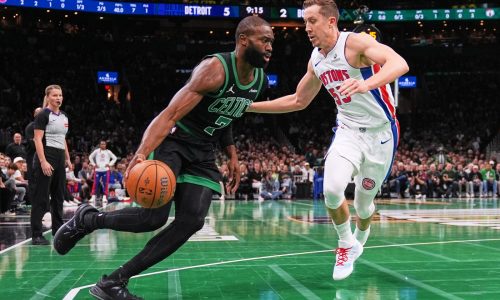 Celtics, down one starter, upset East-leading Pistons in instant classic