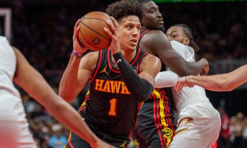 Triple-doble de Jalen Johnson lleva a Hawks a victoria 130-123 sobre Cavaliers en la Copa NBA
