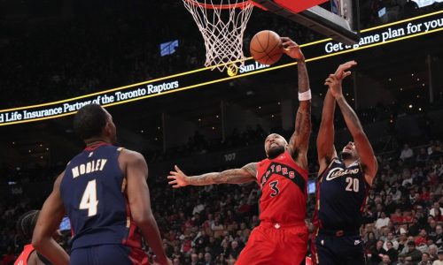 Brandon Ingram anota 37 puntos y Raptors vencen 110-99 a Cavaliers para su octava victoria al hilo