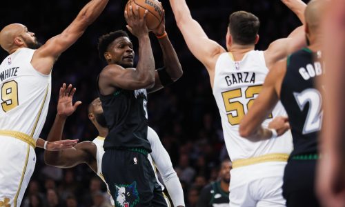 Edwards brilla con 39 puntos y triple inesperado en victoria de Wolves, 119-115 sobre Celtics