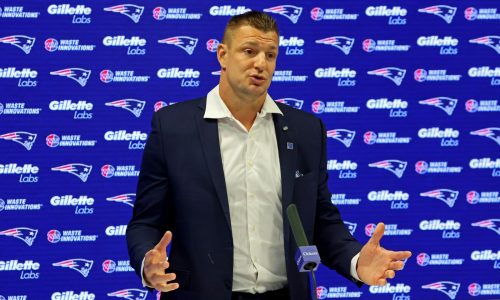 Rob Gronkowski says Patriots are exceeding his ‘great analyst skills,’ led by Drake Maye