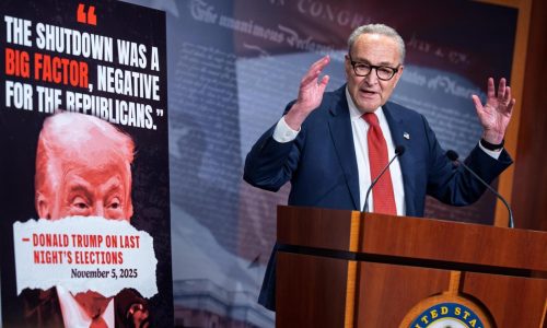 Shutdown progress in doubt as Democrats grow emboldened from election wins