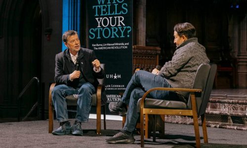 Ken Burns and Lin-Manuel Miranda offer history lesson to NYC students at Trinity Church
