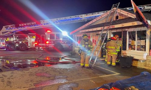 Firefighters extinguish blaze at Bob Lobster restaurant on Plum Island Turnpike