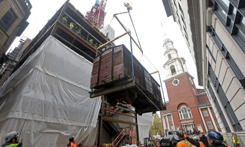 Boston Holocaust Museum installs historic early 20th-century railcar exhibit