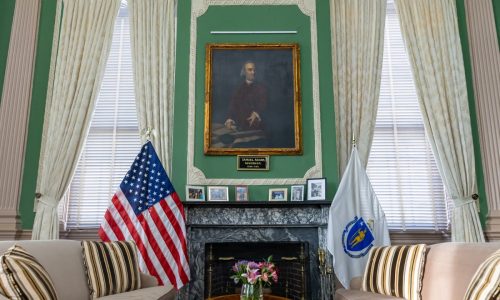 Founding Father Samuel Adams gets new home in Gov. Healey’s office