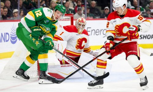 Jesper Wallstedt stands strong as Wild shut out Calgary, 2-0