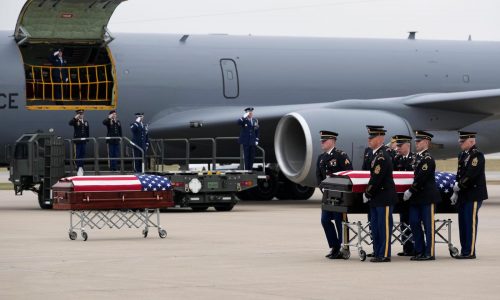 Two Iowa National Guard members killed in Syria return home on Christmas Eve