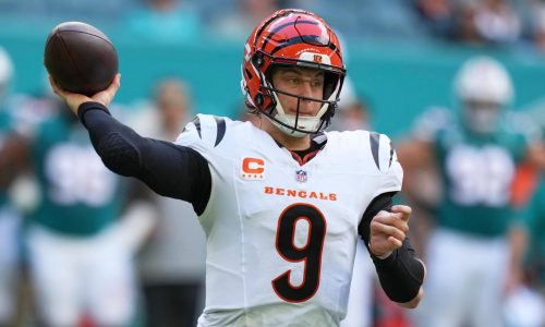 Joe Burrow lanza para 309 yardas y cuatro TDs en la victoria de Bengals 45-21 sobre Dolphins