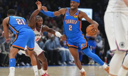 Gilgeous-Alexander anota 32 puntos y Thunder se recupera con paliza de 122-101 sobre Clippers