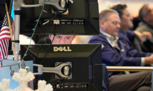 Wall Street is slipping in light trading on the final day of 2025