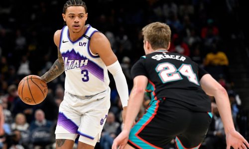Keyonte George logra 39 puntos, su mejor marca, en victoria de Jazz por 130-126 sobre Grizzlies