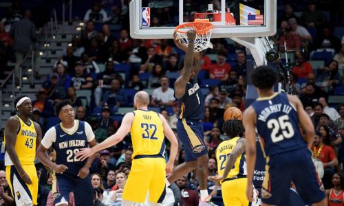 Williamson iguala su mejor marca de la temporada con 29 y Pelicans vencen 128-109 a Pacers