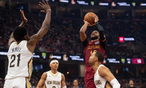 Mitchell y Merrill impulsan victoria 141-118 de los Cavs ante Pelicans